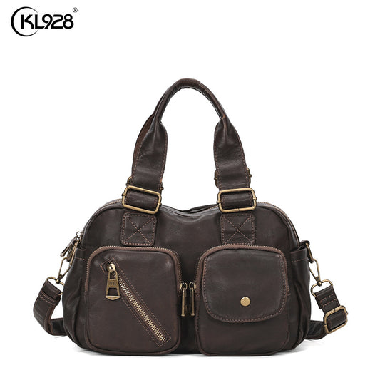 Women's Retro Simple Fashionable Large Capacity Shoulder Bags