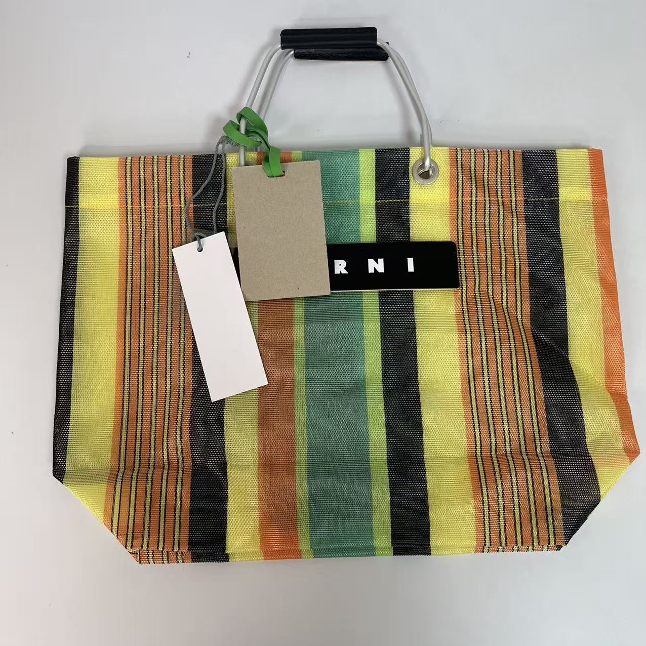 Women's & Men's Woven Aluminum Portable Leisure Shopping Tote Bag