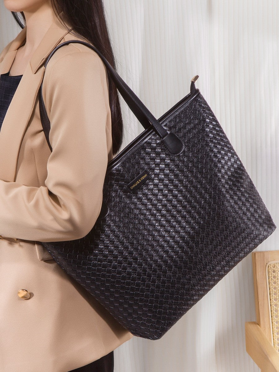 Women's Large Capacity Woven Commute Fashion Handbags