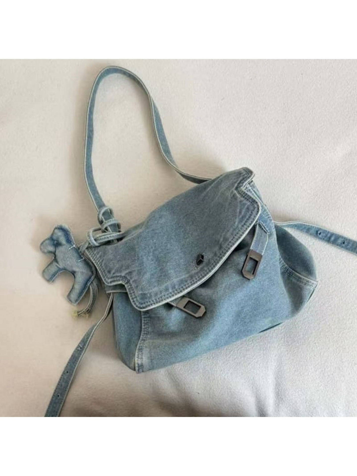 Denim Fashion Large Capacity Commuter Vintage Bags