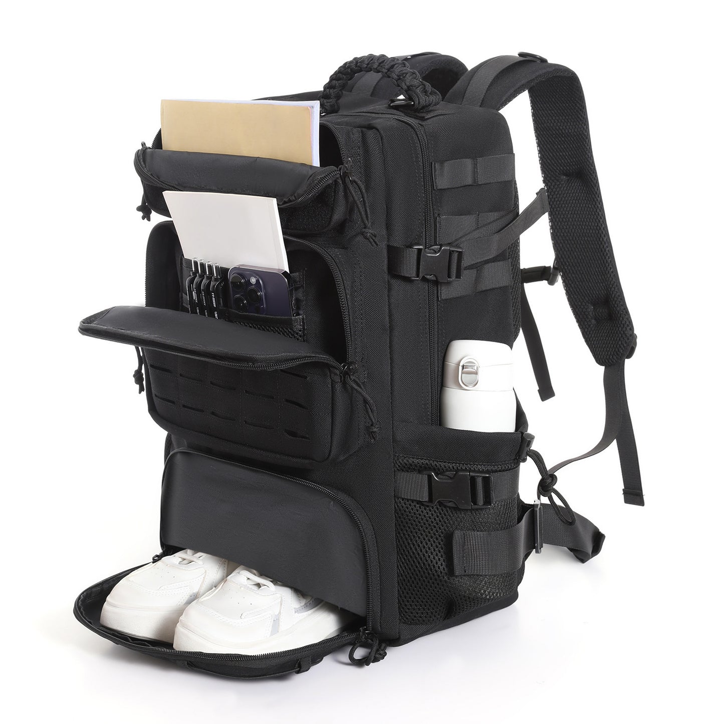 Men's Large Capacity Waterproof Hard-wearing Multifunctional Storage Tactical Backpack