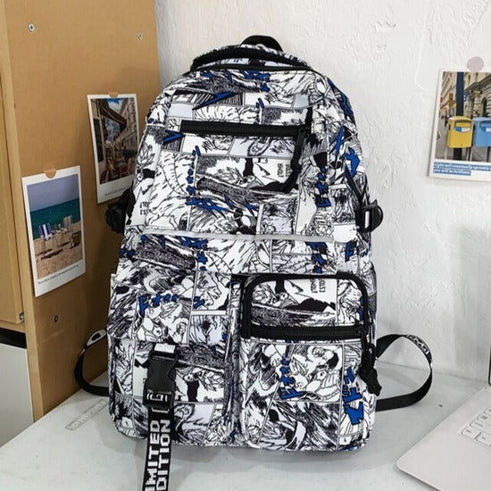 Cartoon Iti Male Large Capacity Trendy Primary School Bag