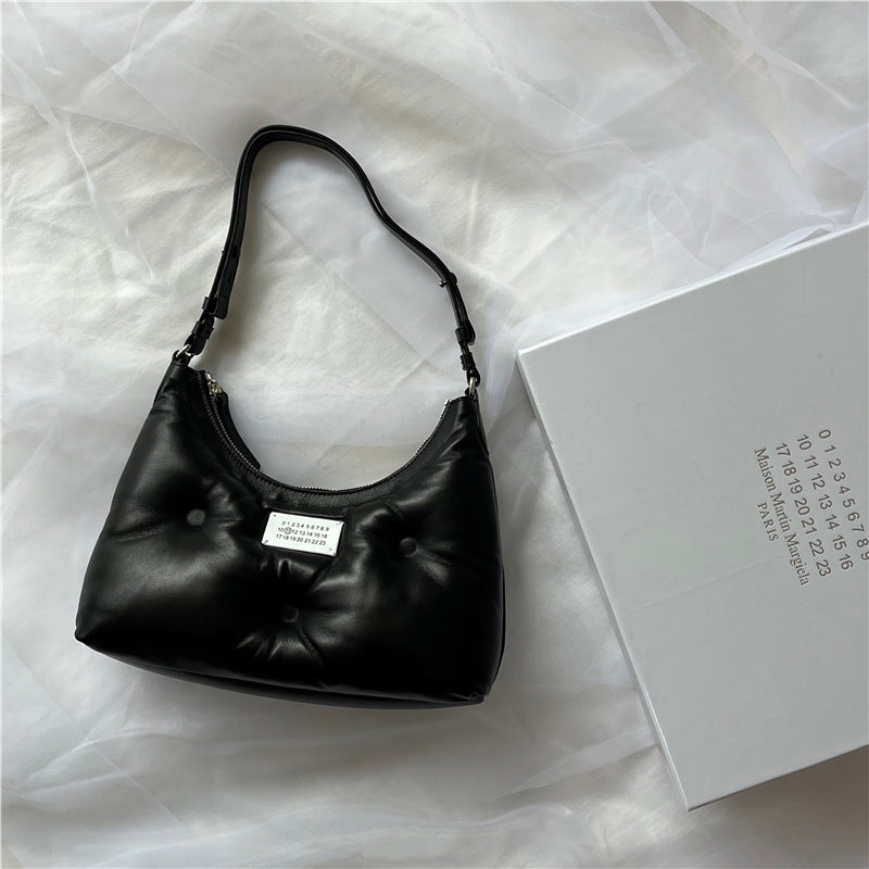 Style Sheepskin One Clouds Size Underarm Women's Handbag