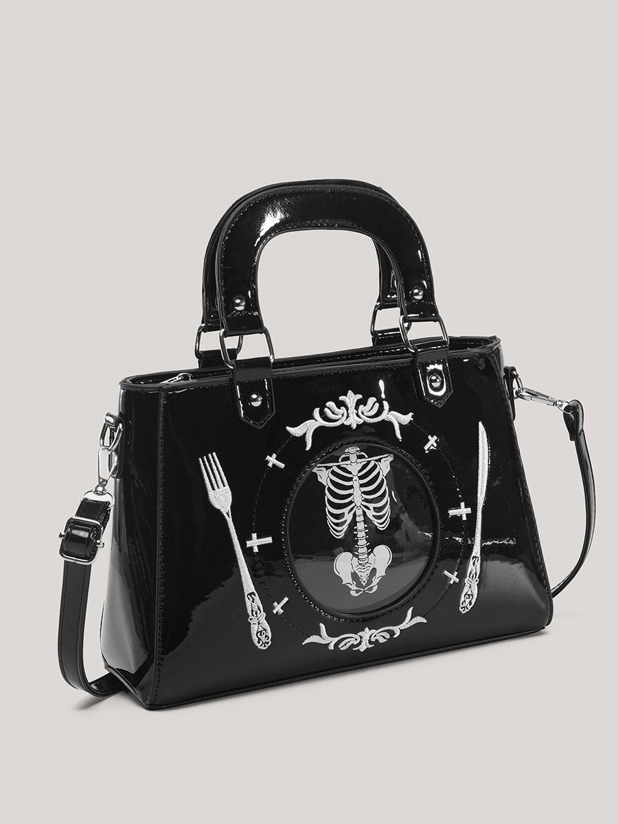 Bone China Plate Cartoon Sweet Cool Hot Underarm Women's Messenger Bag