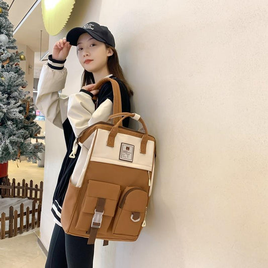 Style Artistic Fresh Girly Fashion Large Capacity College Student Schoolbag