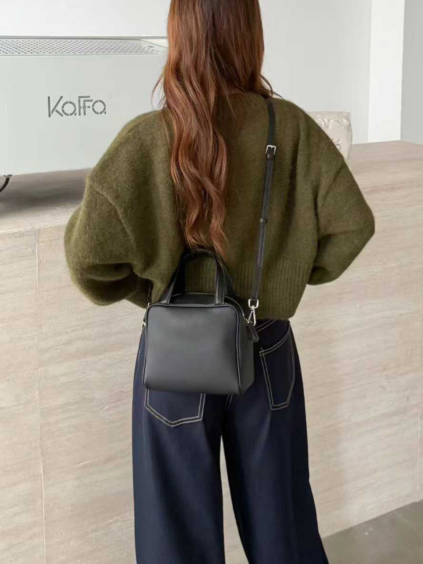 Elegant High Version Sheepskin Simple Style Women's Handbag
