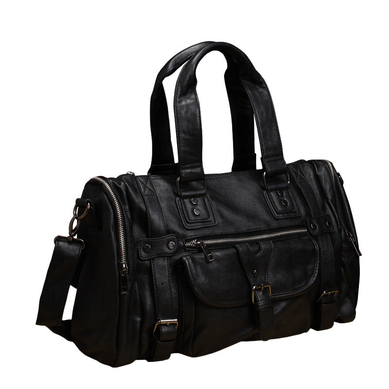 Men's Portable Sheath Horizontal Business Computer Soft Bags
