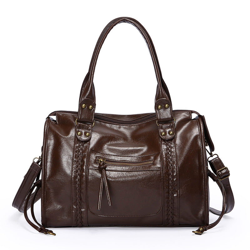 Cool Motorcycle High-grade Retro Commuter Hot Women's Shoulder Bag