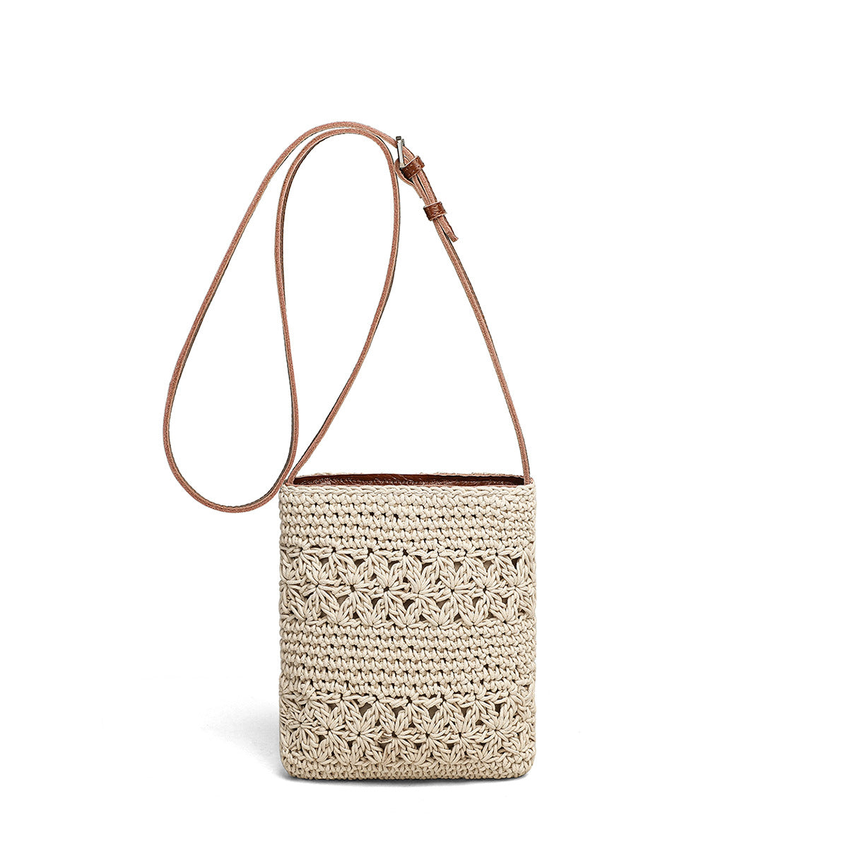 Women's Woven Cell Summer Cotton Beach Women's Messenger Bag