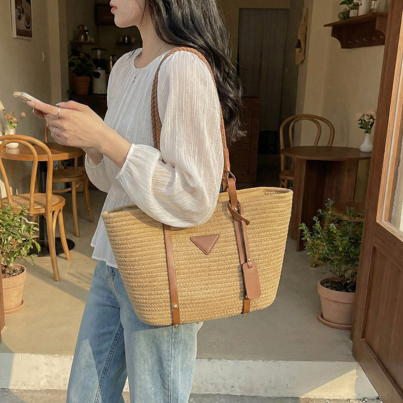 Women's Style Large Capacity Woven Cotton String Portable Vegetable Bags