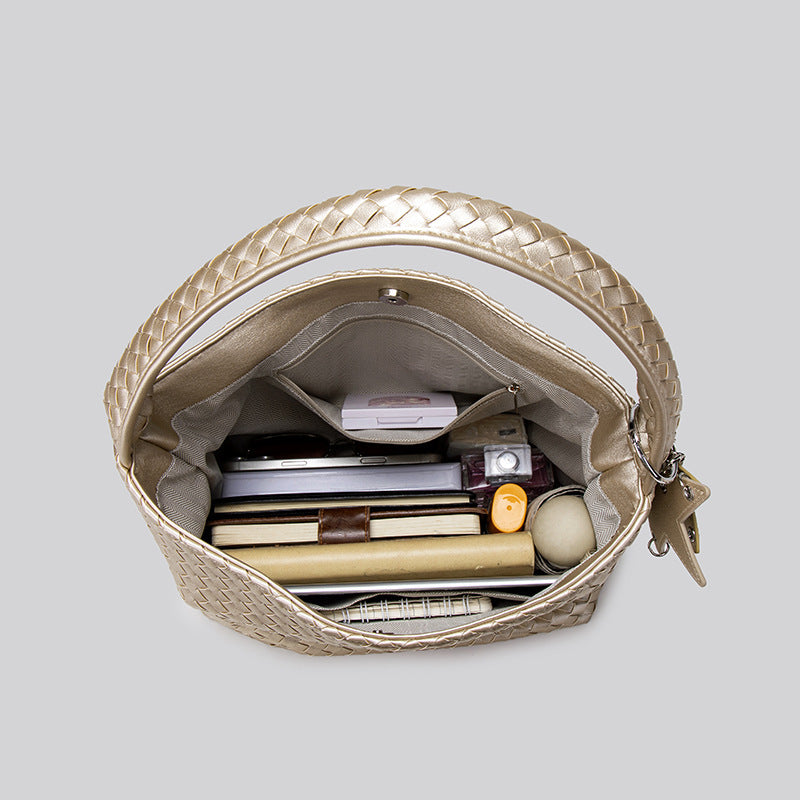Women's Woven Large Capacity Commuter Underarm Portable Women's Handbag