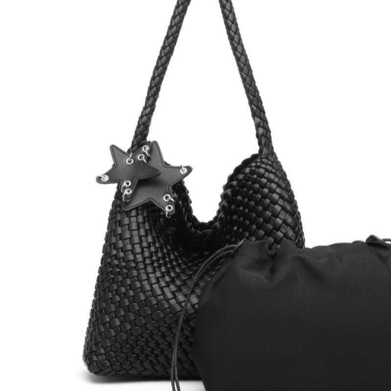Women's Gun Medium Hand-woven Large Capacity Hand-held Underarm Bag