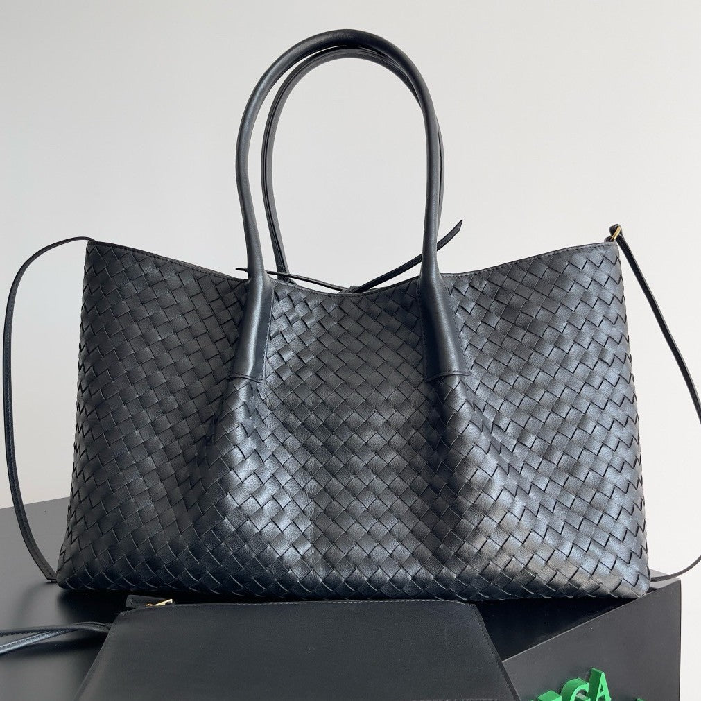 Cattle Leather Detachable Strap Double-sided Use Women's Handbag