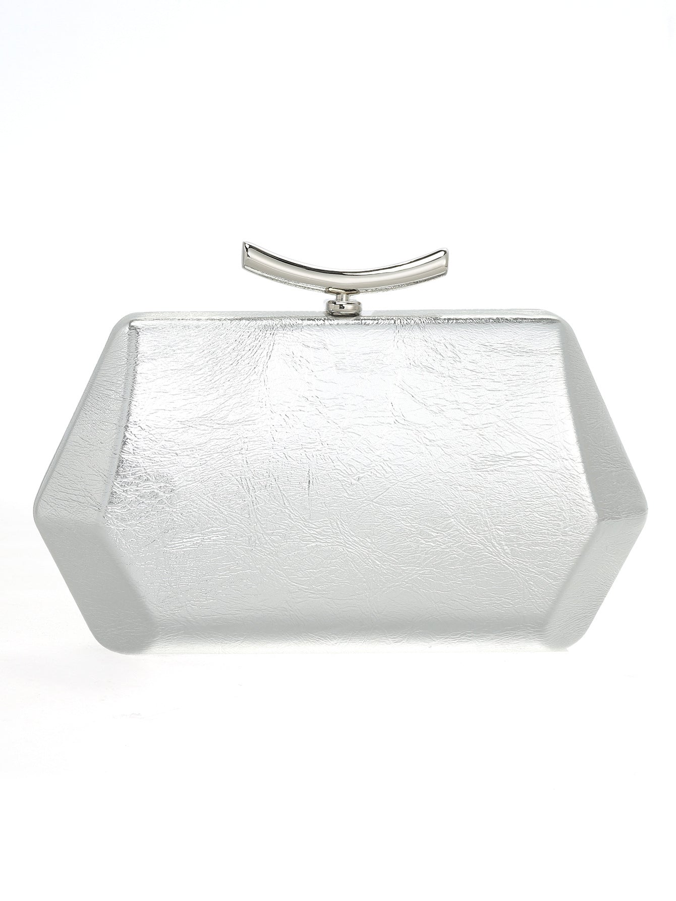 Genuine Leather Geometric High Texture Boston Bags