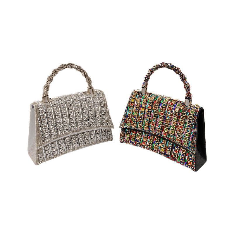 Women's Exquisite Elegant Party Flip Diamond Fashion Dinner Bag