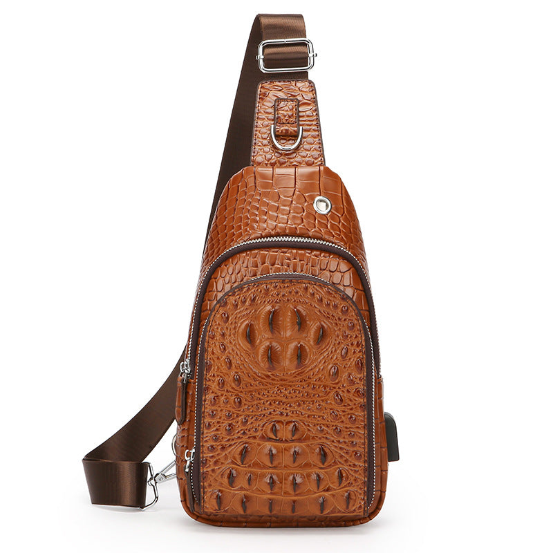 Women's & Men's Crocodile Pattern Pouch Bags