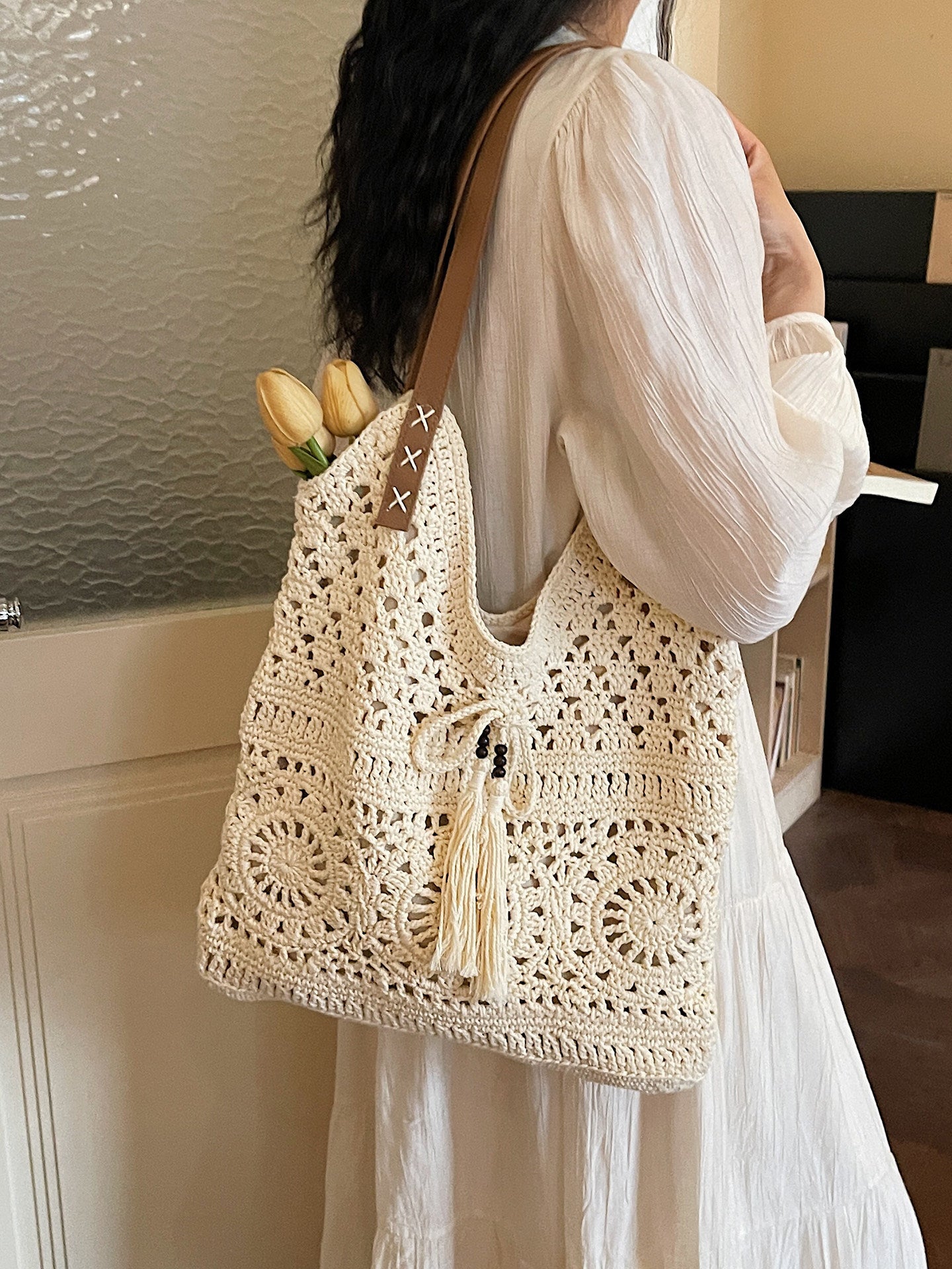 Women's Woven Spring Lazy Fashion Large Capacity Bags