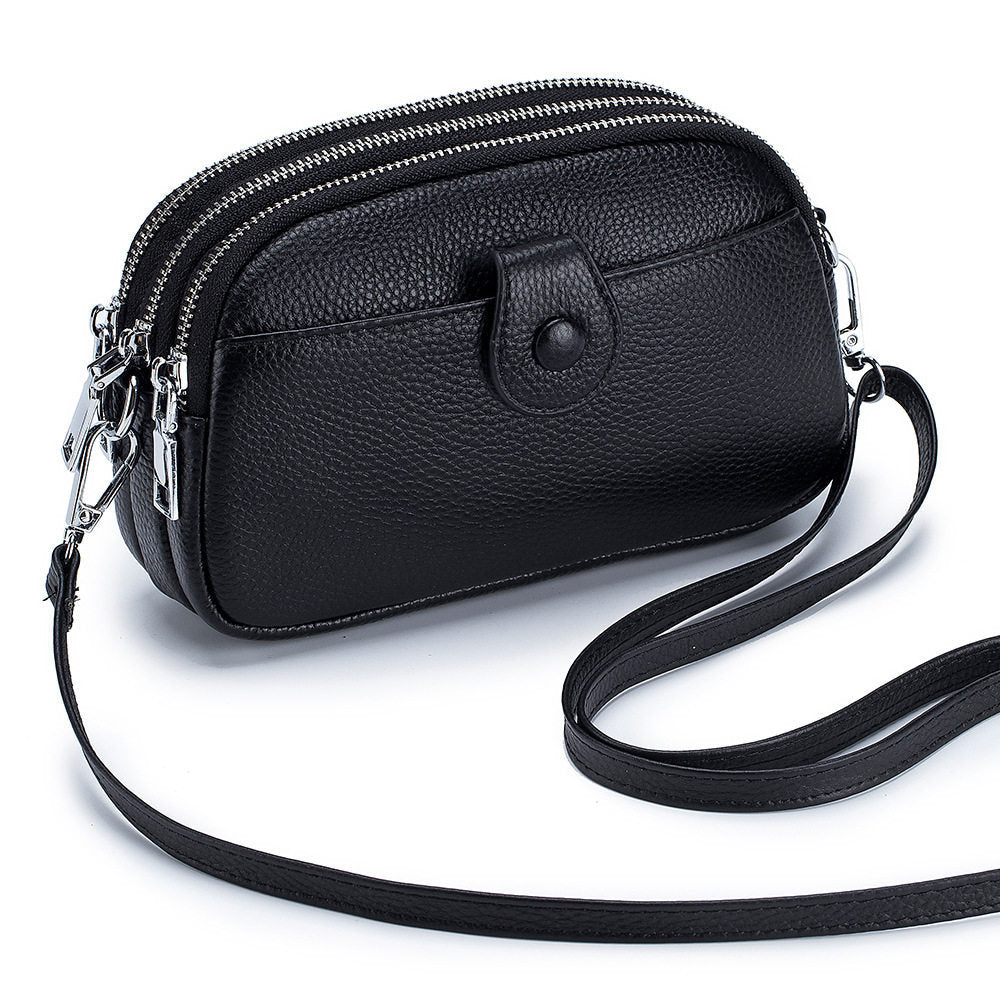 Women's Simple Mom Mobile Mini High Sense Cow Women's Messenger Bag