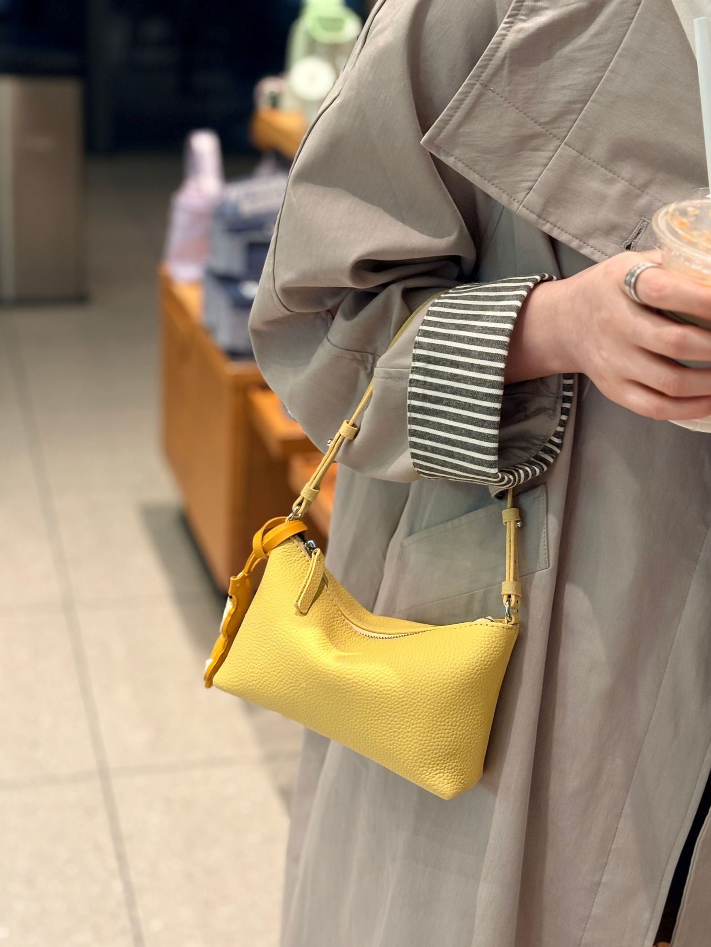Niche First Layer Cowhide Simple Portable Mahjong Minimalist Women's Shoulder Bag