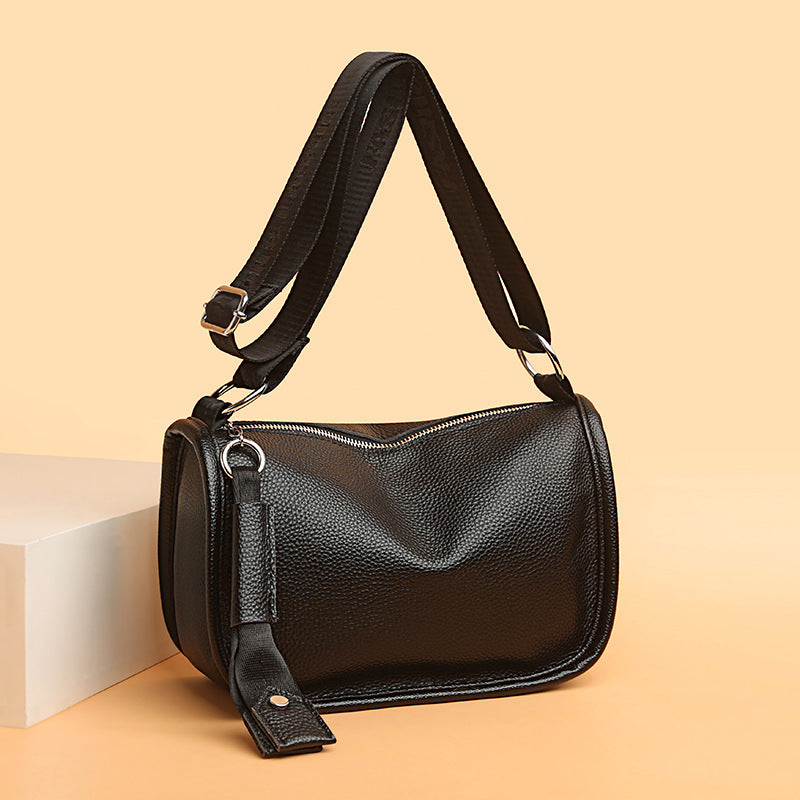 Women's First Layer Fashion Simple Advanced Texture Shoulder Bags