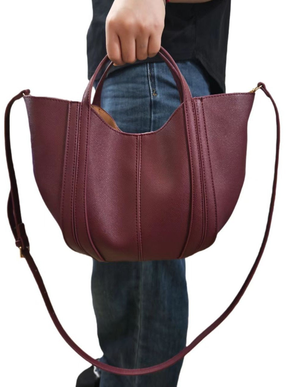 Women's Niche Simple Design Vegetable Basket Advanced Light Luxury Women's Handbag