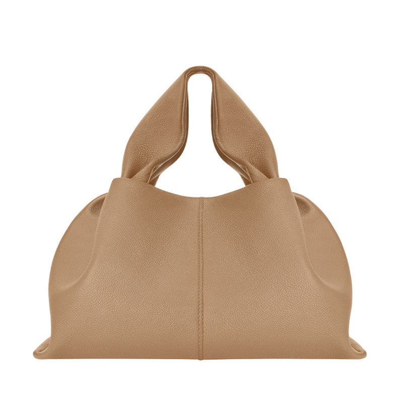Trendy Elegant Casual Cloud Leather Portable Women's Handbag