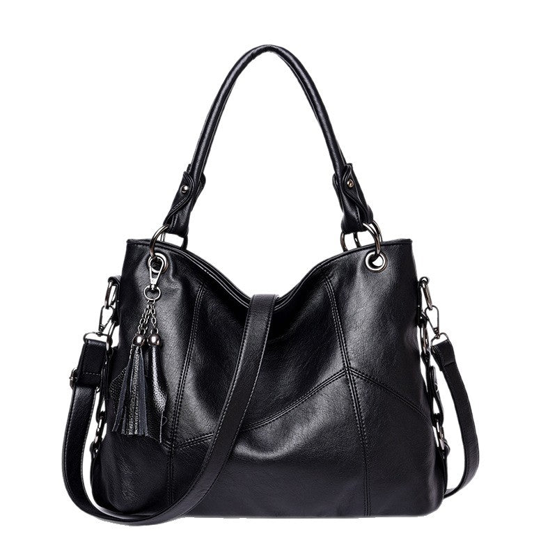 Women's Versatile Large Fashion Mom Fan Capacity Soft Handbags