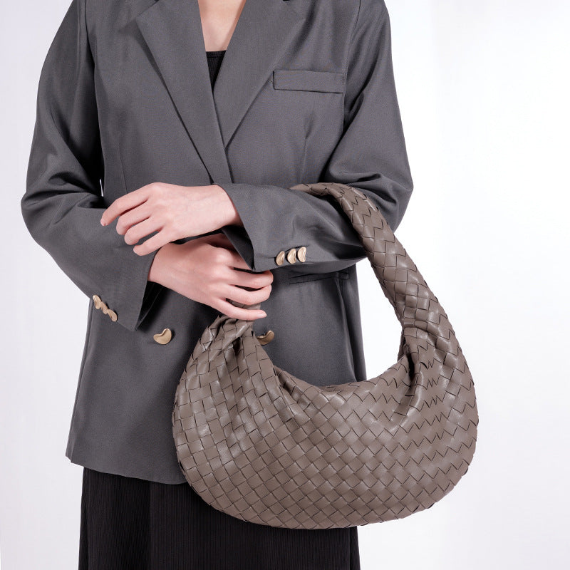 Women's Cloud Dumpling Underarm Large Capacity Croissant Knotted Women's Handbag