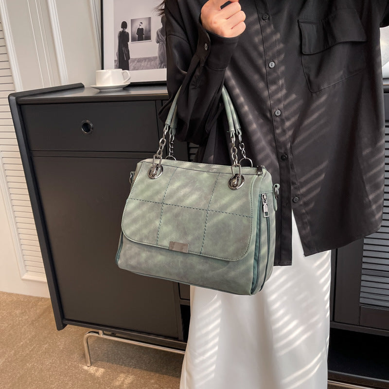 Popular Female Large Capacity Versatile Frosted Portable Women's Shoulder Bag