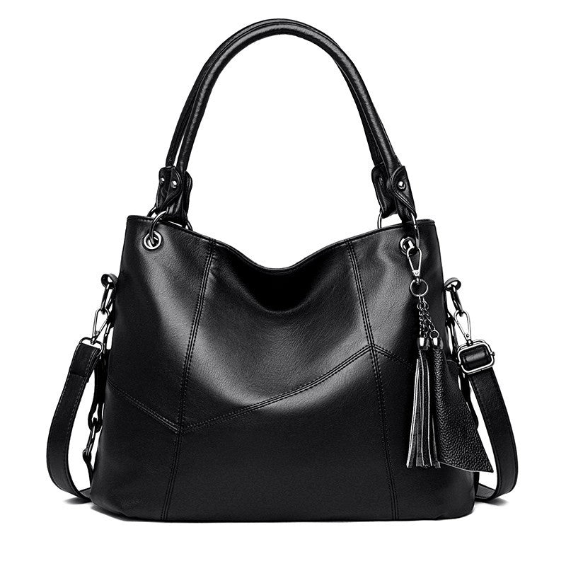 Big Fashion Mom Large Capacity Soft Leather Women's Messenger Bag