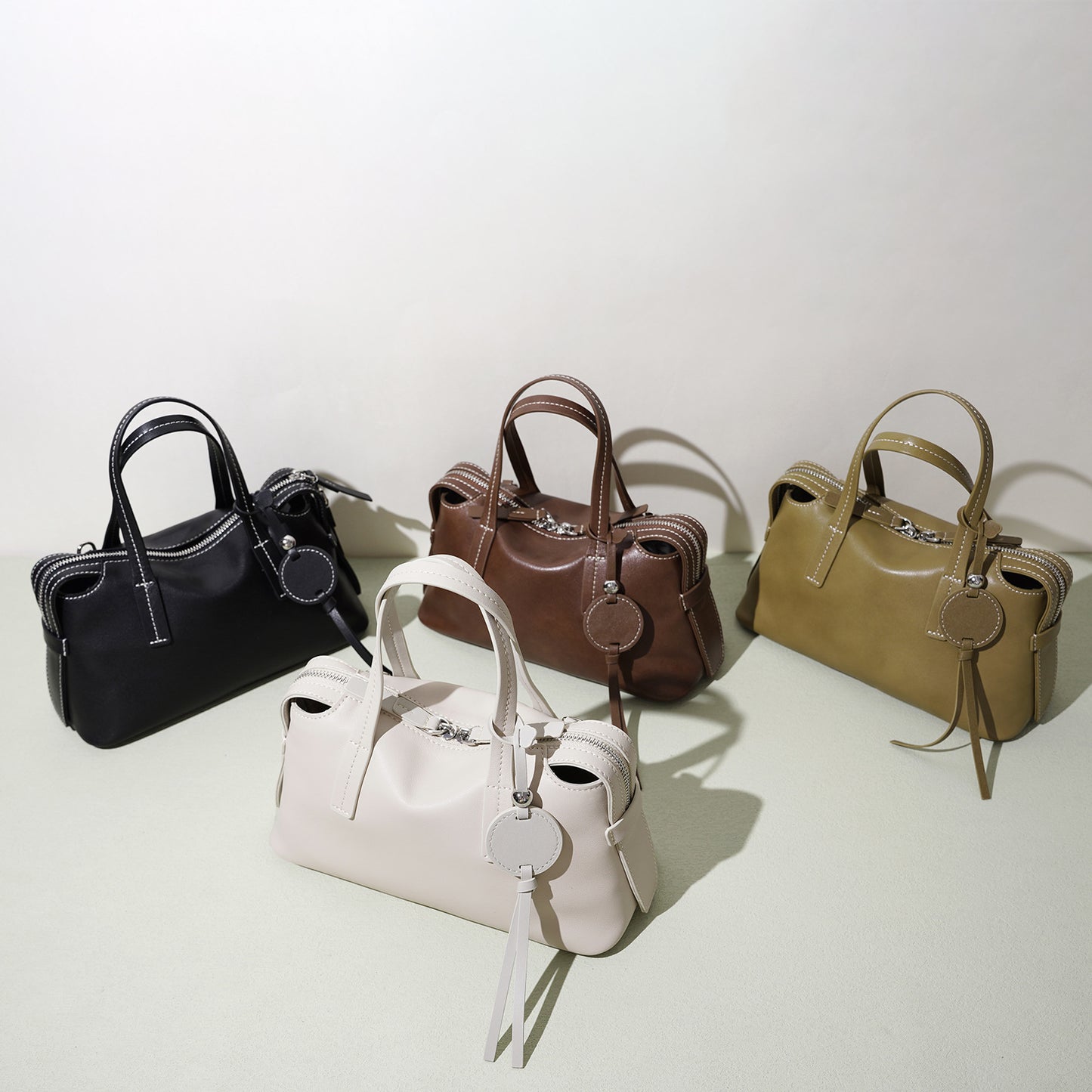 Women's Baguette Layer Cowhide High-grade Leather Design Women's Handbag