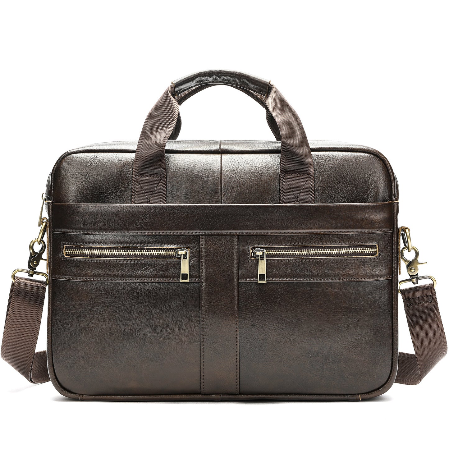Men's Business First Layer Cowhide Large Capacity Men's Briefcase