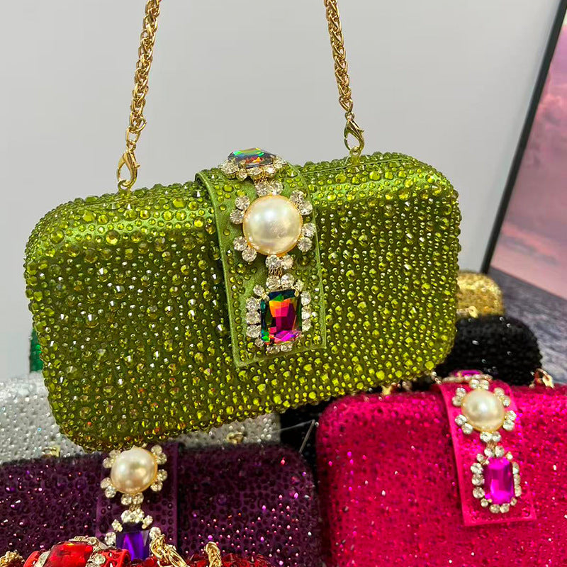 Women's Banquet Silk Clutch Cheongsam Formal Dress Women's Shoulder Bag