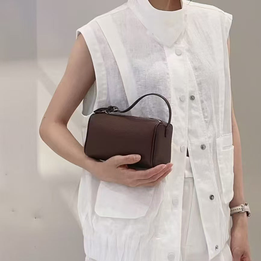 Pen Suede Leather Underarm Mini Pouch Women's Shoulder Bag