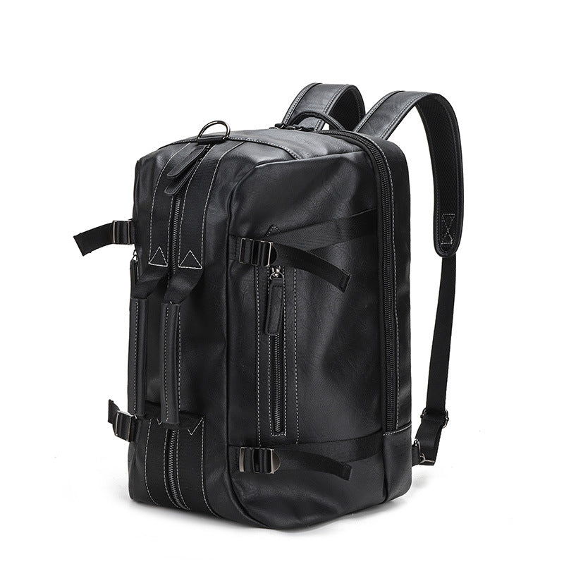 Men's Leather Computer Portable Multiple Back Methods Leisure Backpack