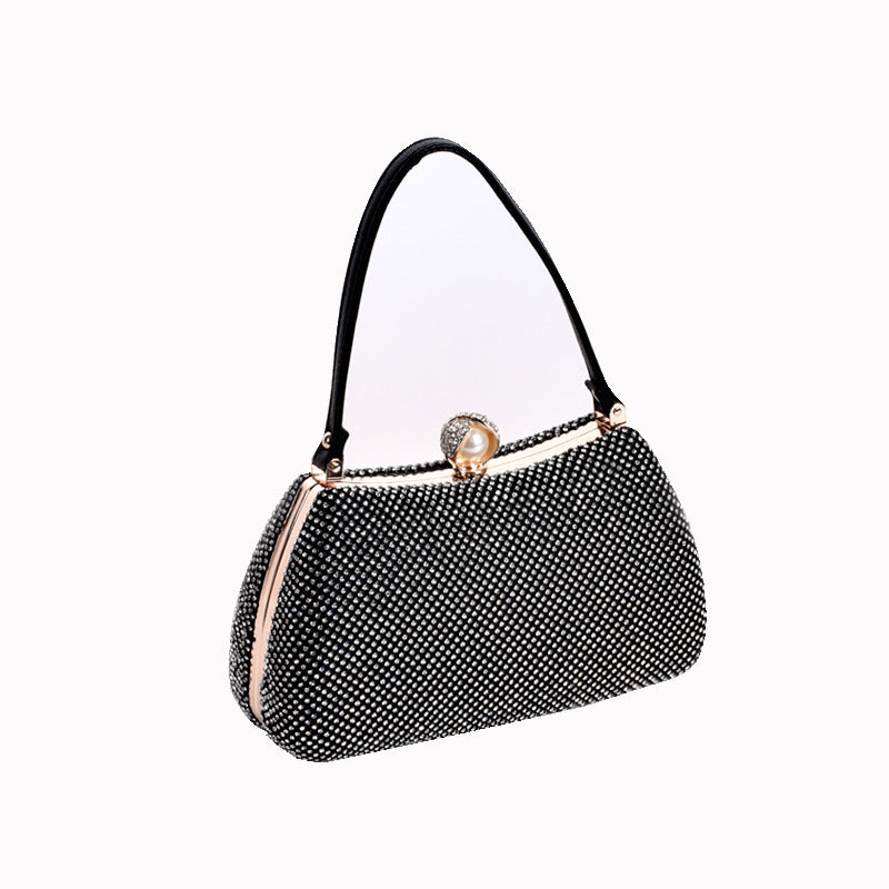 Women's Rhinestone Banquet Fashion Chain Change Packet Bags