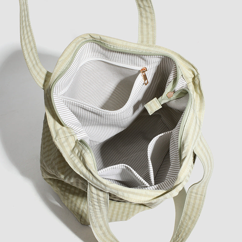 Women's Korean Style Lazy Fresh Waterproof Nylon Cloth Mother Commute Women's Shoulder Bag