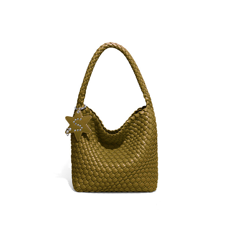 Women's Fashion Handmade Woven Trendy Simple Portable Women's Handbag