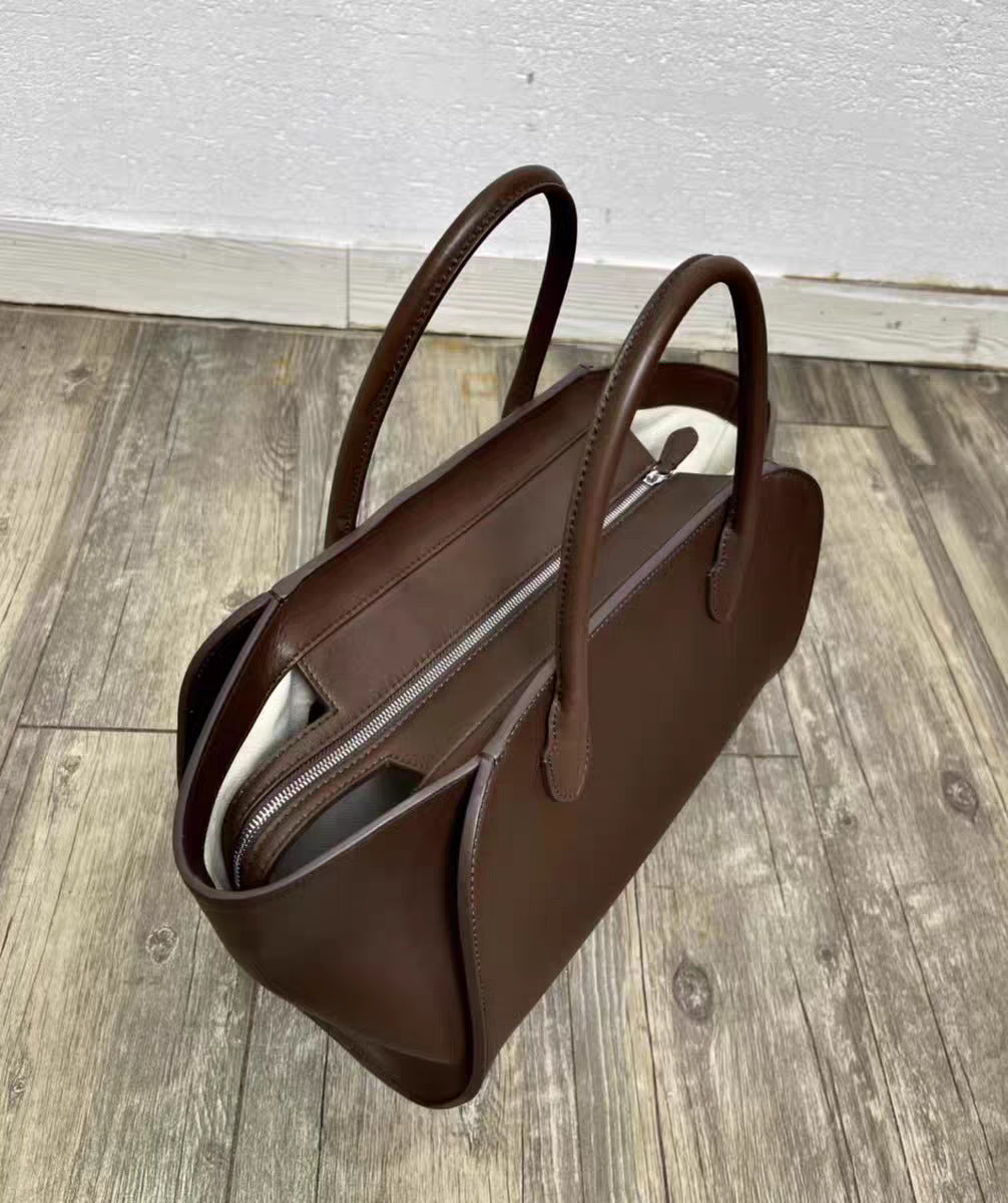 Women's Leather Autumn Minimalist Style Large Capacity Totes Hand Women's Shoulder Bag