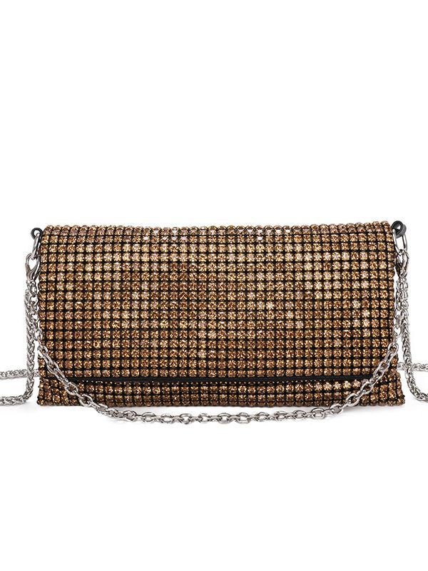 Women's Summer Chain Rhinestone Light Luxury Dinner Bag