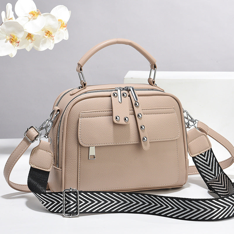 Women's Stylish Texture Portable Simple Large Capacity Women's Messenger Bag