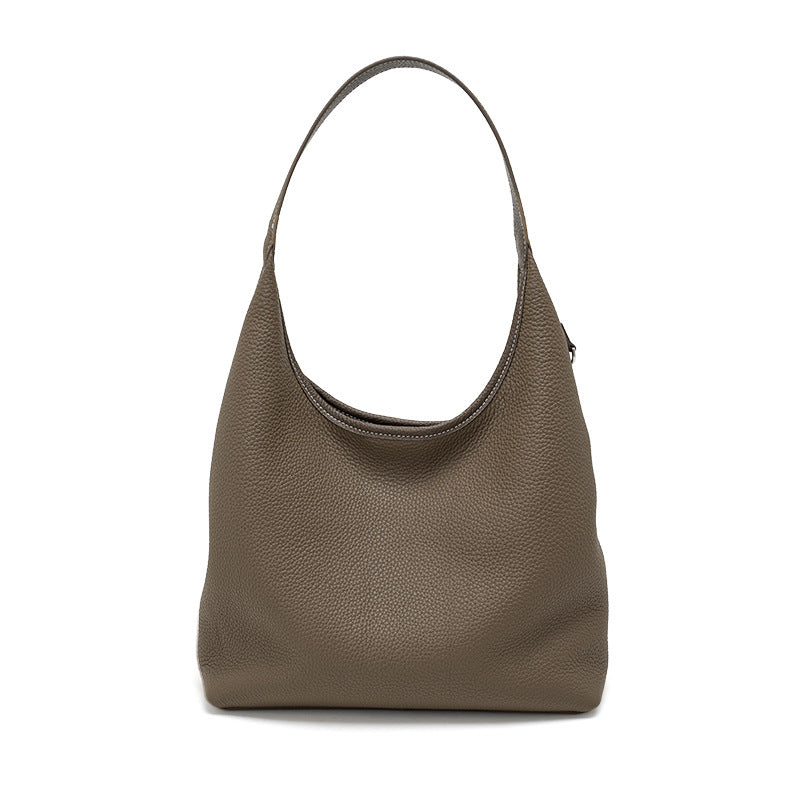 Women's Large Capacity Underarm Genuine Leather High-grade Handbags