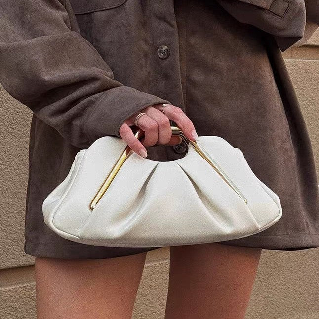 Women's Soft Leather Niche Cloud Party Senior Bags