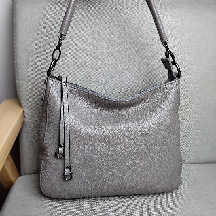 Women's Original Single Genuine Leather First Layer Cowhide Tail Goods Shoulder Bags