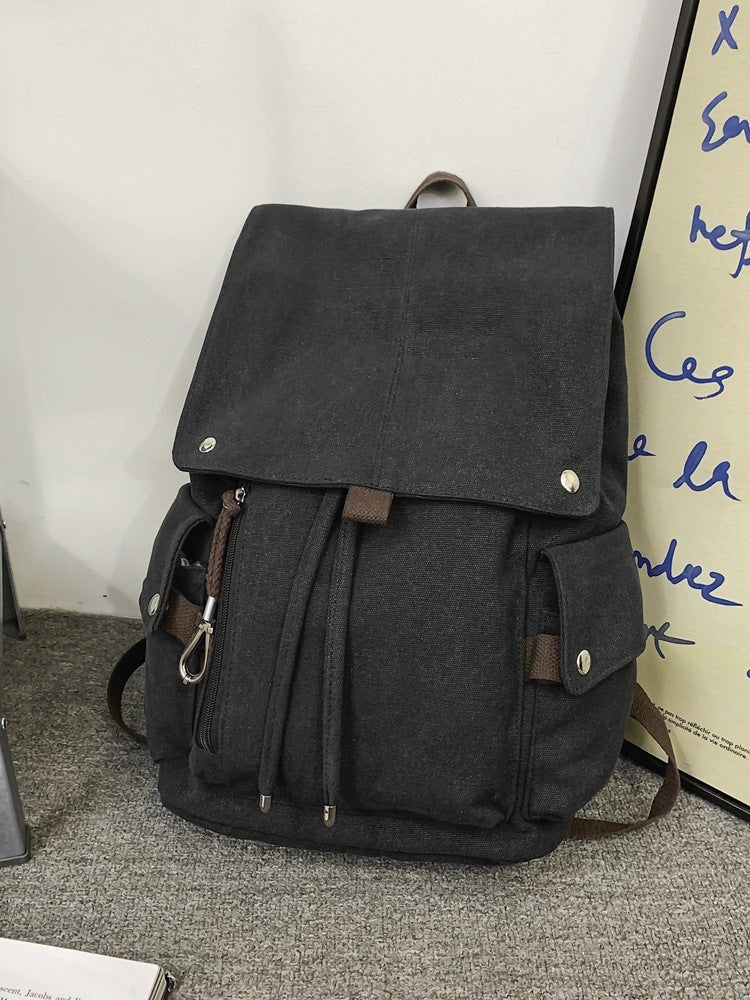 Men's & Women's Style Trendy Retro Large Capacity Lightweight College Student Schoolbag