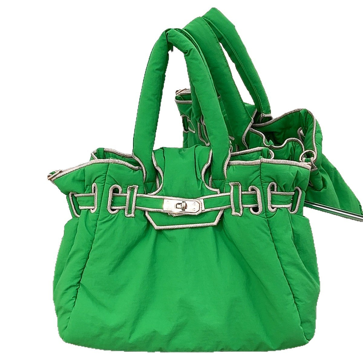 Women's Quilted Fashion High Density Nylon Portable Support Large Capacity Women's Shoulder Bag