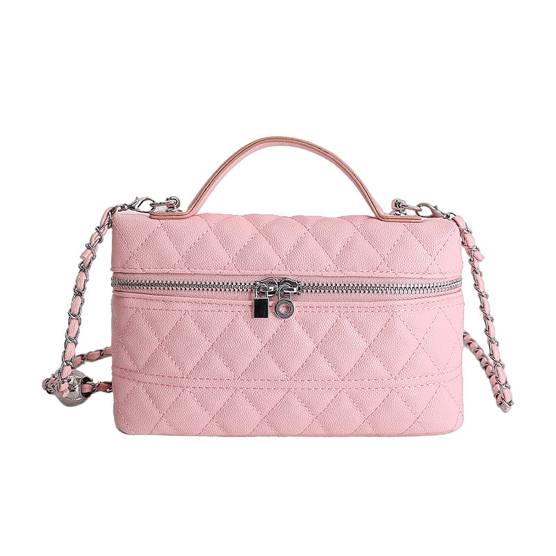 Women's Design Simple Elegant Diamond High-grade Small Square Bag