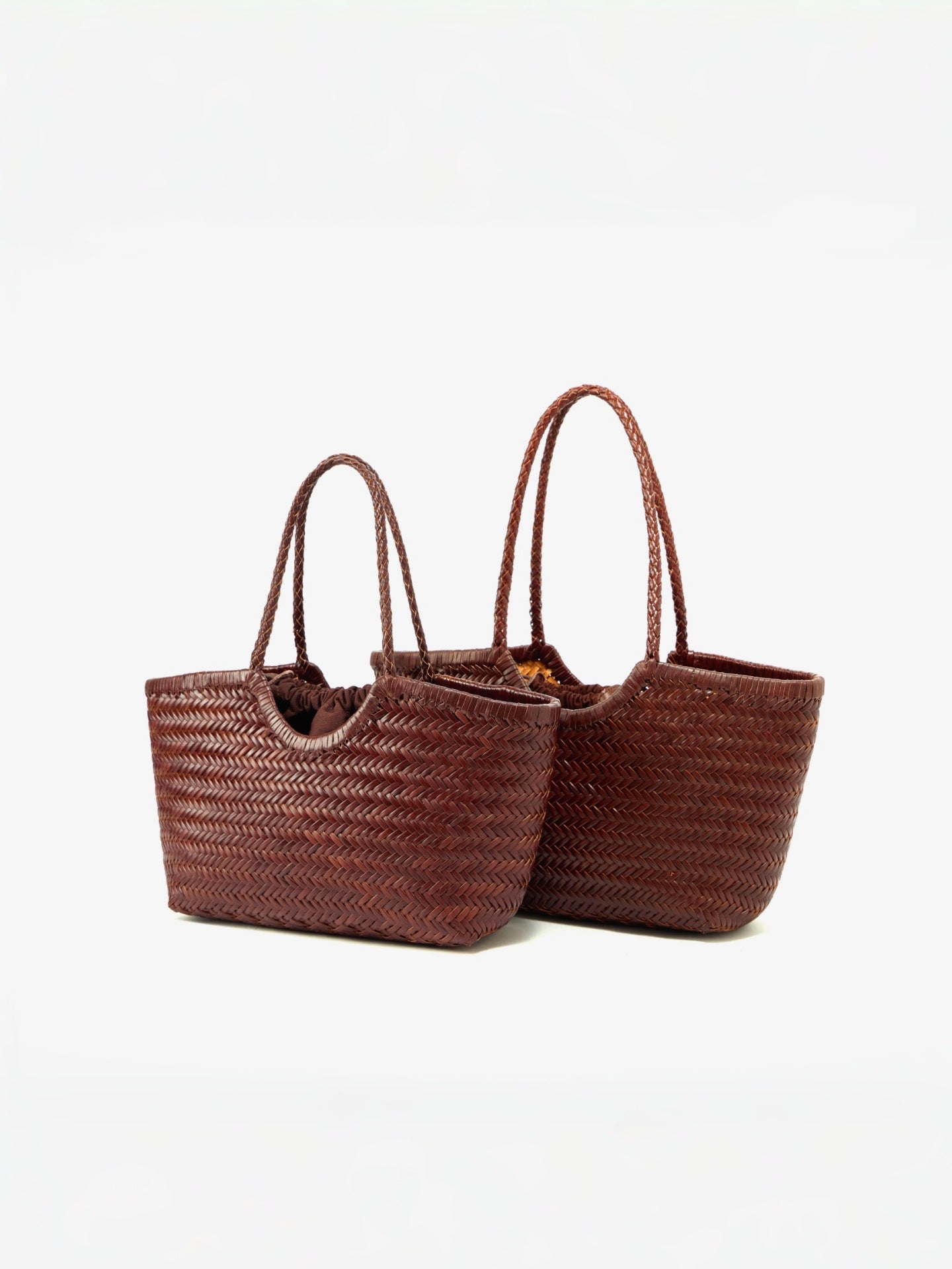 Women's Retro Woven Authentic Leather Weave Vegetable Women's Handbag