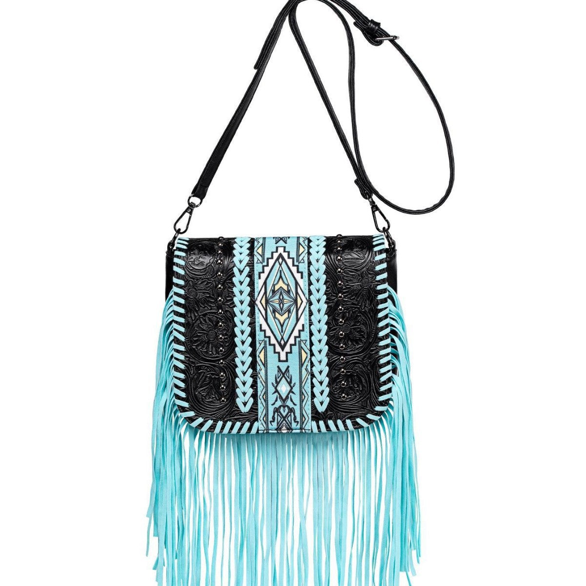 Women's Bohemian Fashion Retro Lace Up Tassel Women's Shoulder Bag