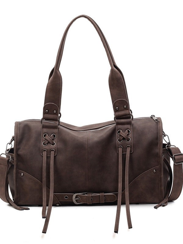 Women's Loose Retro Frosted Large Capacity Commuter Women's Shoulder Bag